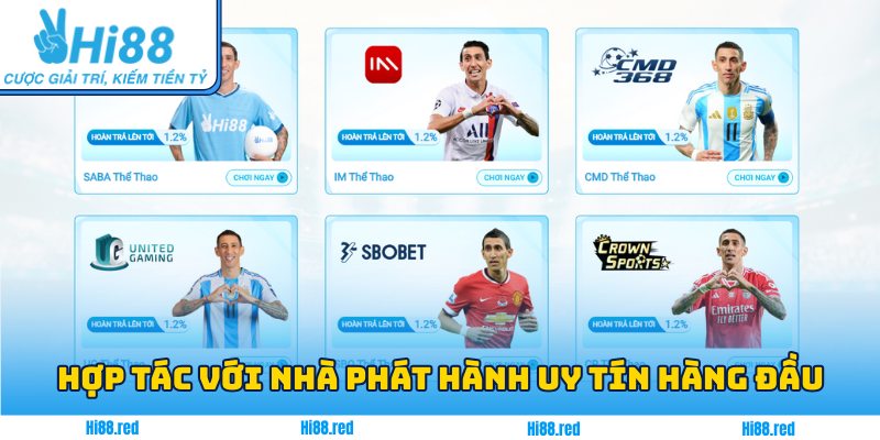 Hi88 hợp tác với nhà phát hành uy tín hàng đầu châu Á